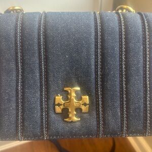 Tory Burch Navy Denim Crossbody Bag